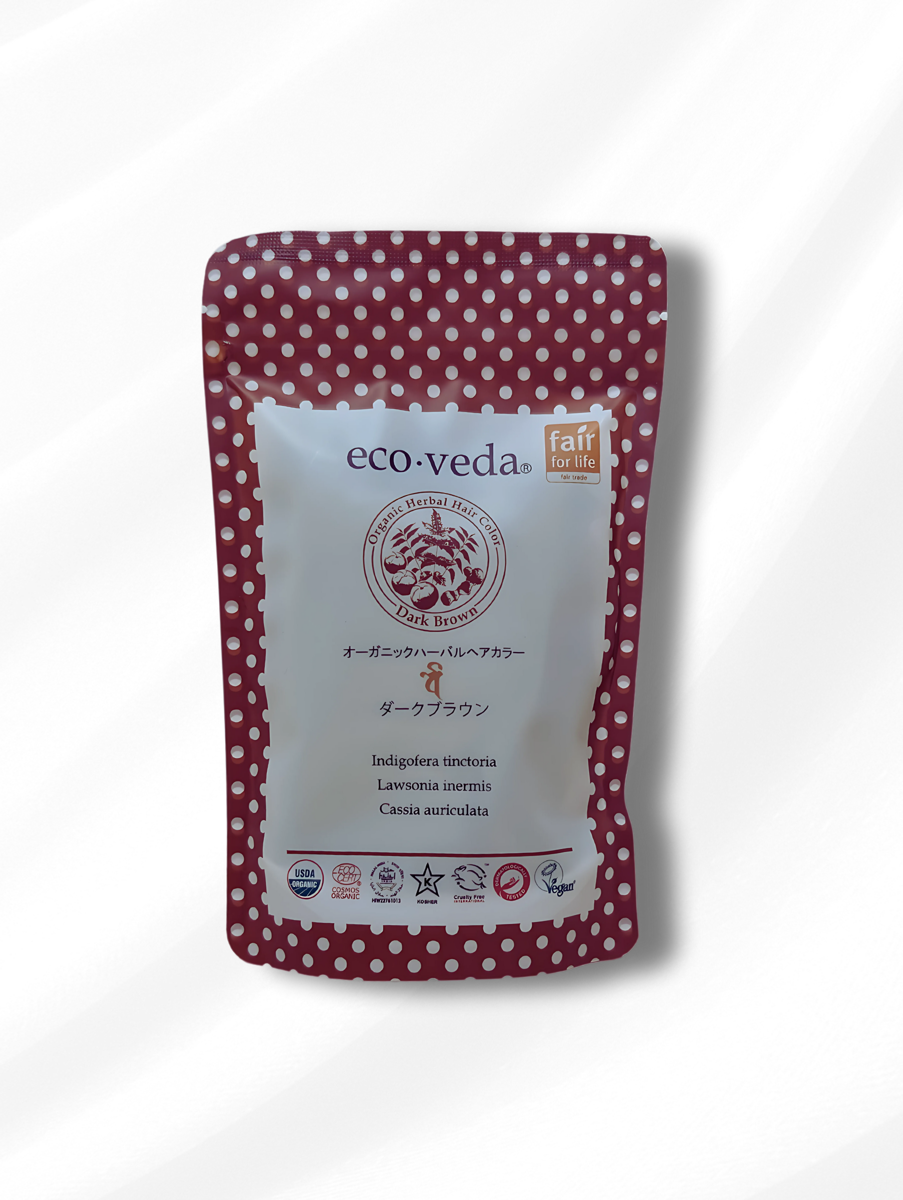 eco-veda オーガニックハーバルヘアカラー ダークブラウン – Hinoka